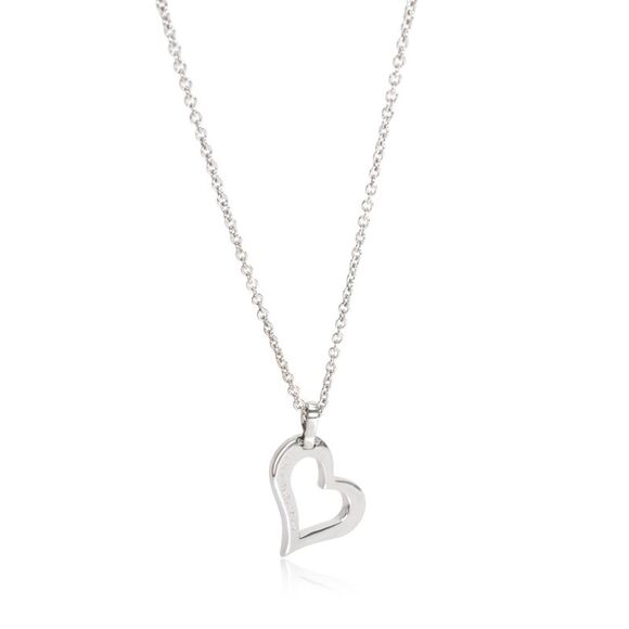 Piaget Diamond Heart Necklace in 18K White Gold 0.24 CTW - Picture 6 of 8